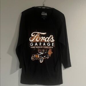 Fords Garage Black Graphic Men's Shirt Small